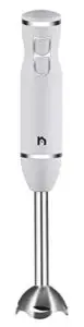 new house kitchen immersion hand blender 2 speed stick mixer with stainless steel shaft & blade, 300 watts easily food, mixes sauces, purees soups, smoothies, and dips, ivory