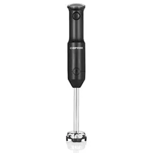 chefman cordless-yet-powerful handheld immersion blender, variable speed, usb rechargeable, stainless-steel blade with protective pan guard, bpa-free matte black plastic