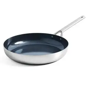 blue diamond cookware tri-ply stainless steel ceramic nonstick, 8