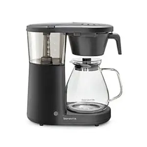 bonavita bv1901pw metropolitan 8 cup coffee maker with glass carafe one-touch pour over brewing, bv1901pw, black