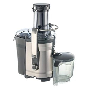 oster easy-to-clean professional juicer, stainless steel juice extractor, auto-clean technology, xl capacity, gray