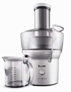 breville bje200xl juice fountain compact, centrifugal juicer, silver, 10