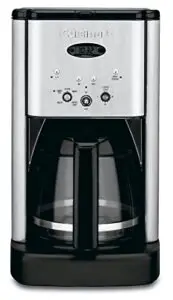 cuisinart dcc-1200p1 brew central 12-cup programmable coffeemaker coffee maker2, carafe, brushed chrome