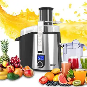 centrifugal juicer machine - lcd monitor 1100w juice maker extractor, 5-speed juice processor fruit and vegetable, 3